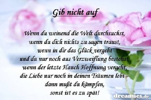 Get Bitte gib nicht auf sprueche Desktop Wallpaper Free